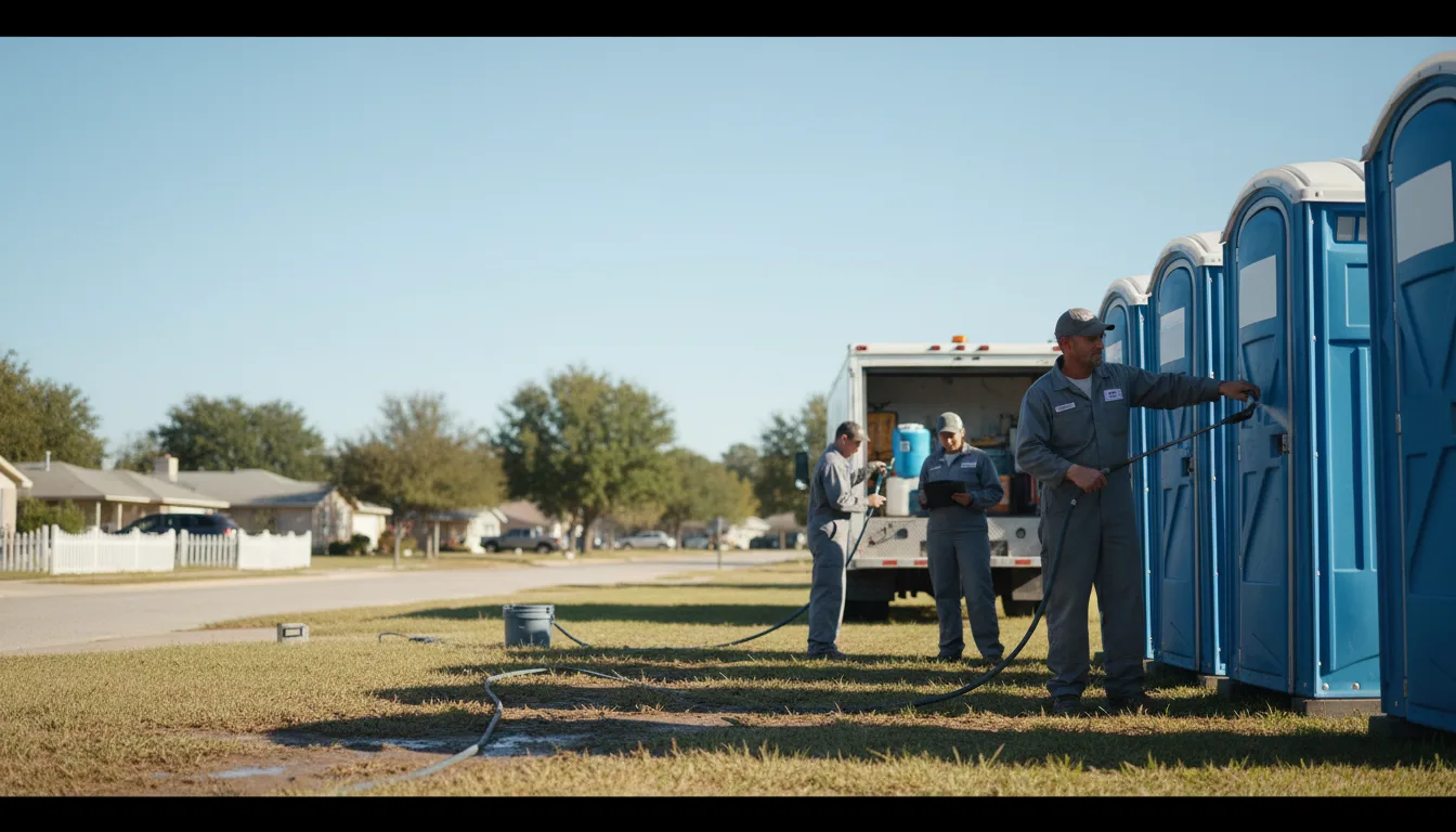 Long-Term Portable Toilet Rental in Stoutsville, OH near me